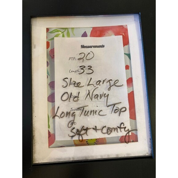 Old Navy Tunic Top or Mini Dress Size Large Navy w/White Birds Zipper Back Comfy - Picture 11 of 11